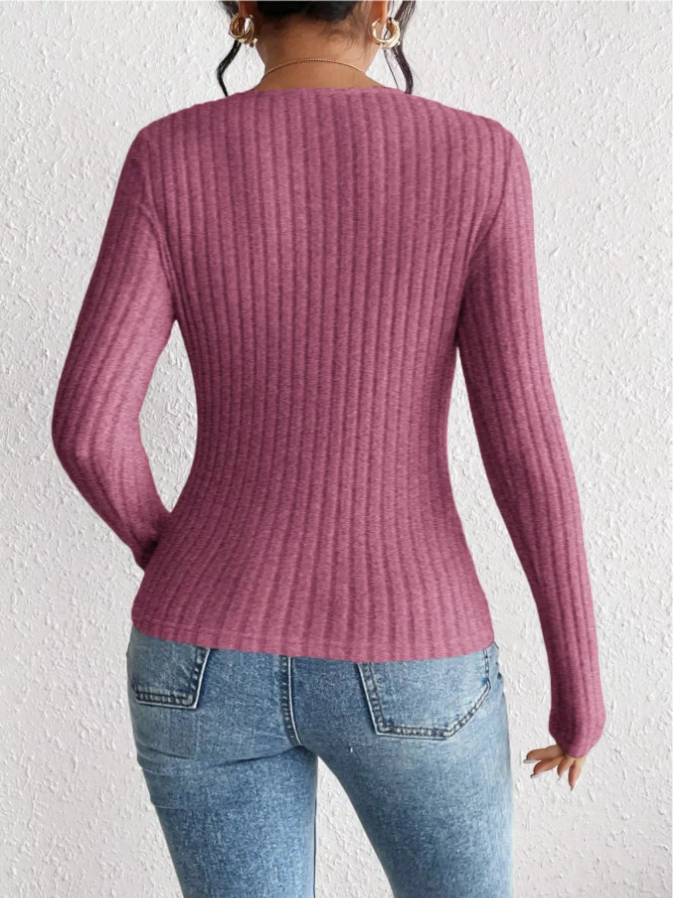 trui dames roze achterkant
