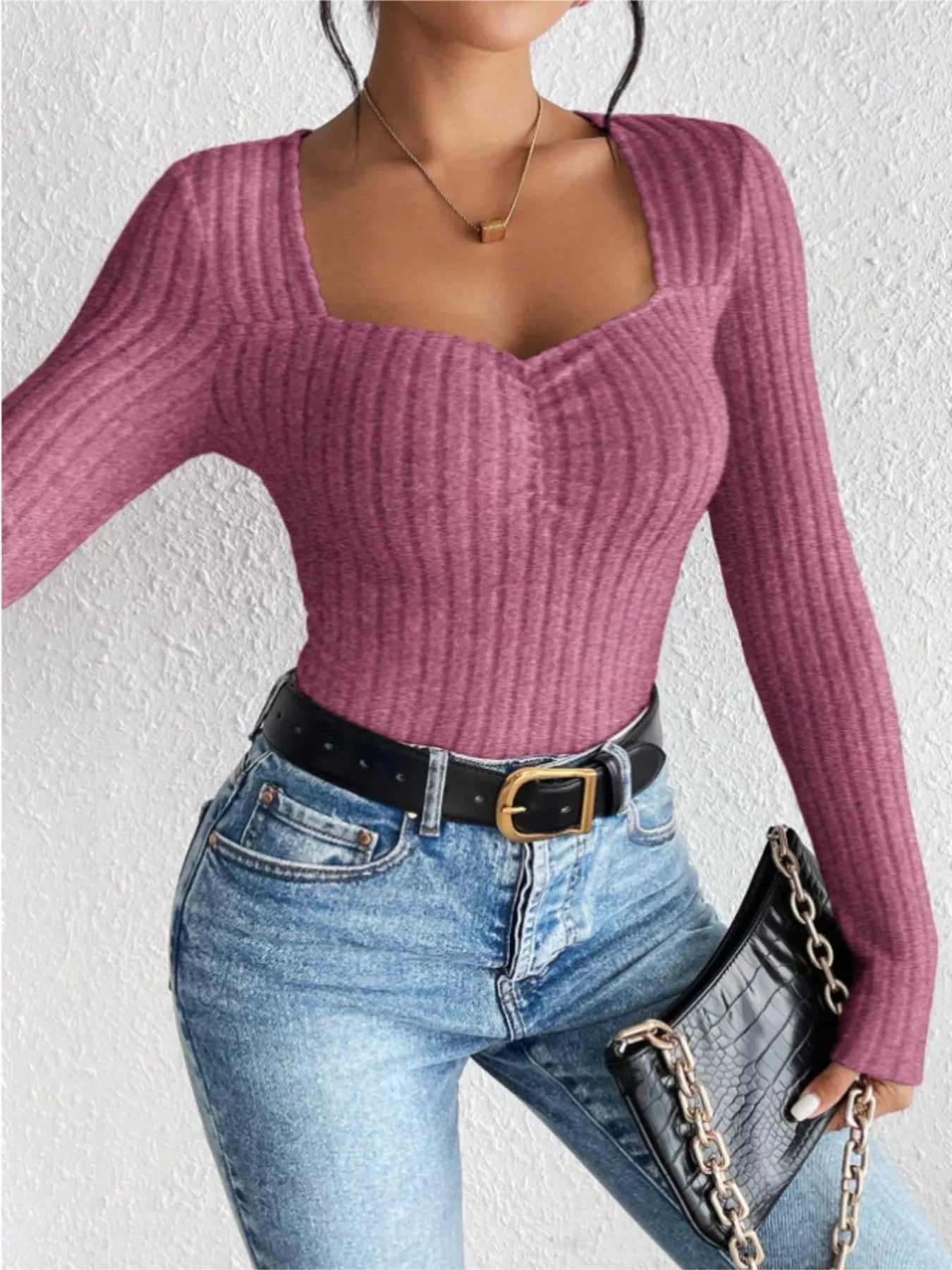 trui dames roze voorkant