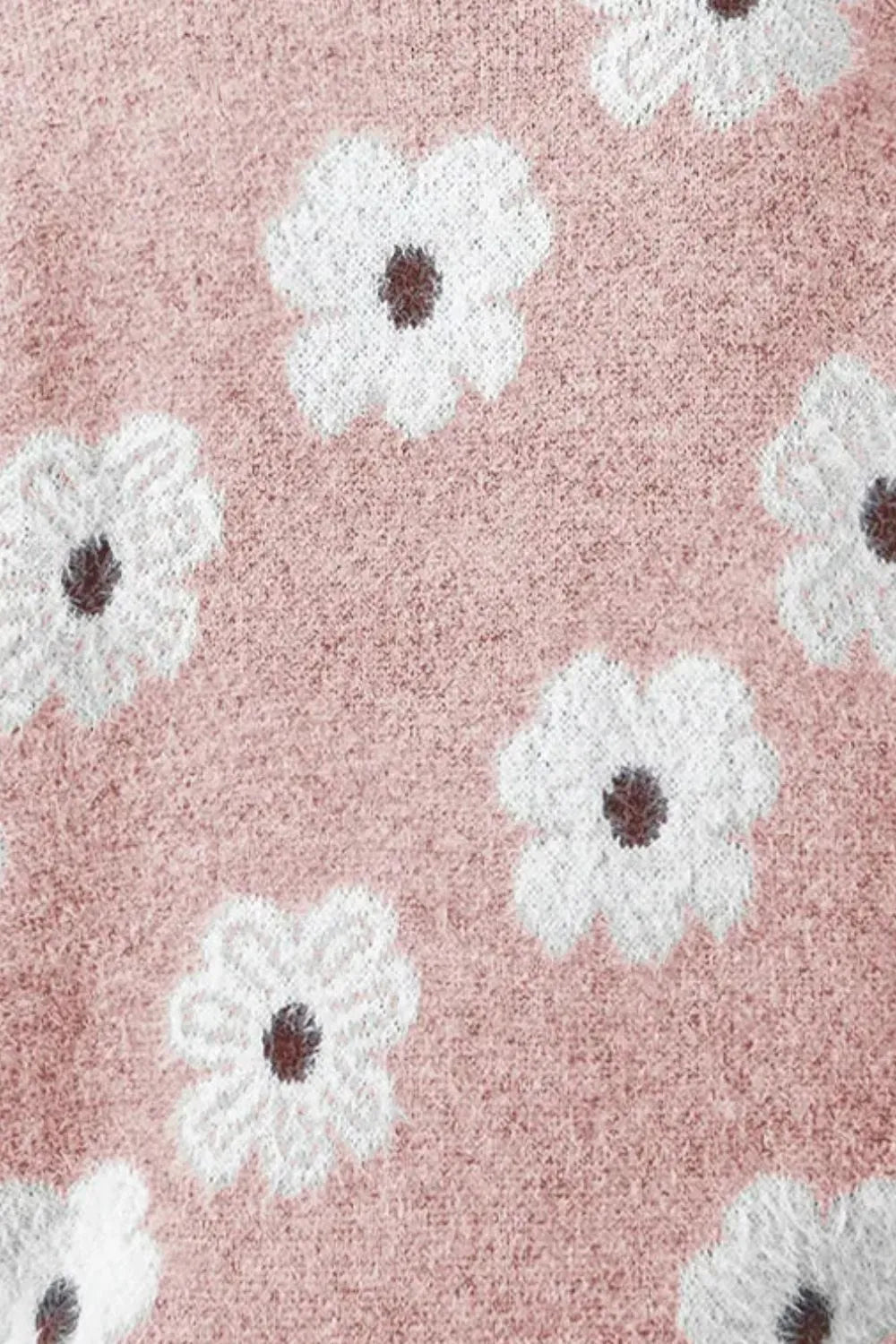 Damestrui met Bloemenpatroon roze zoom