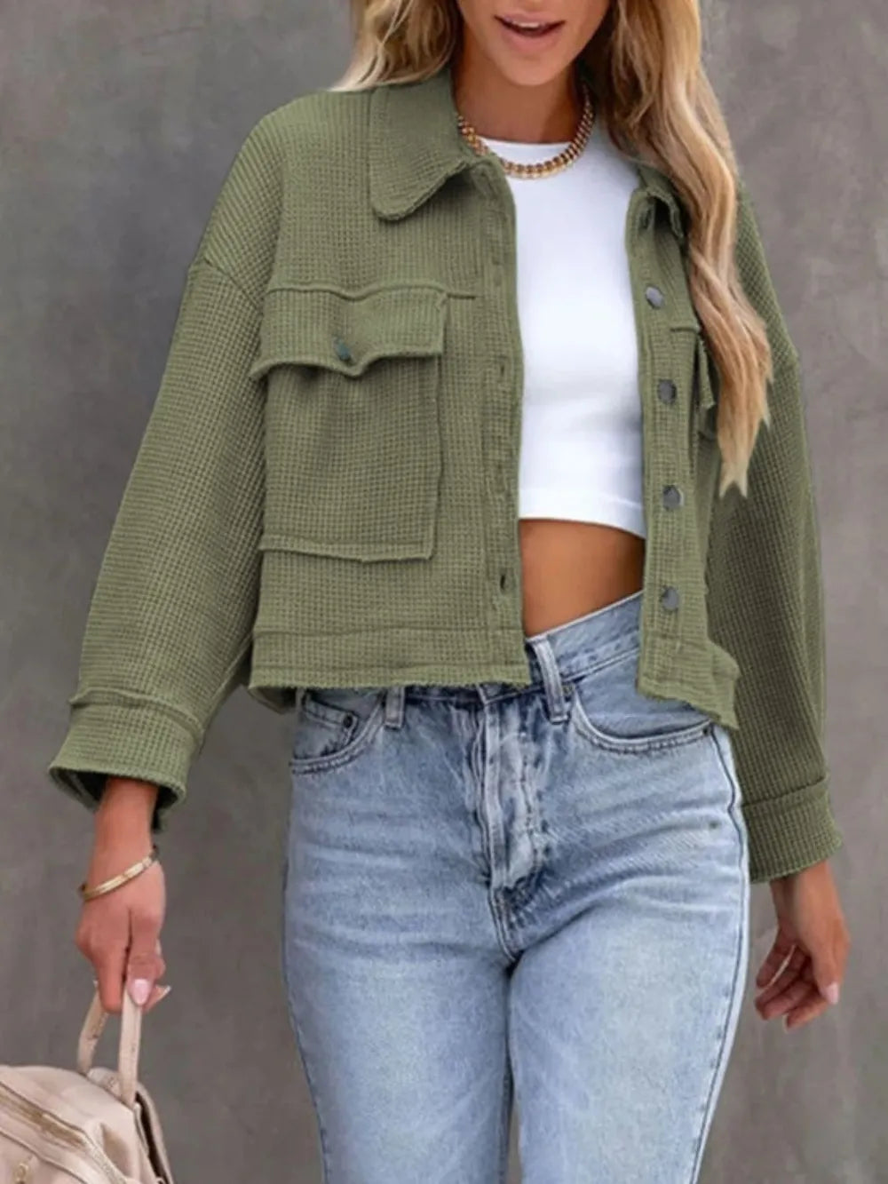 Jack vrouw groen winter