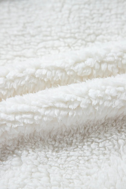 Luchtige damesjas wit met zakken zoom stof