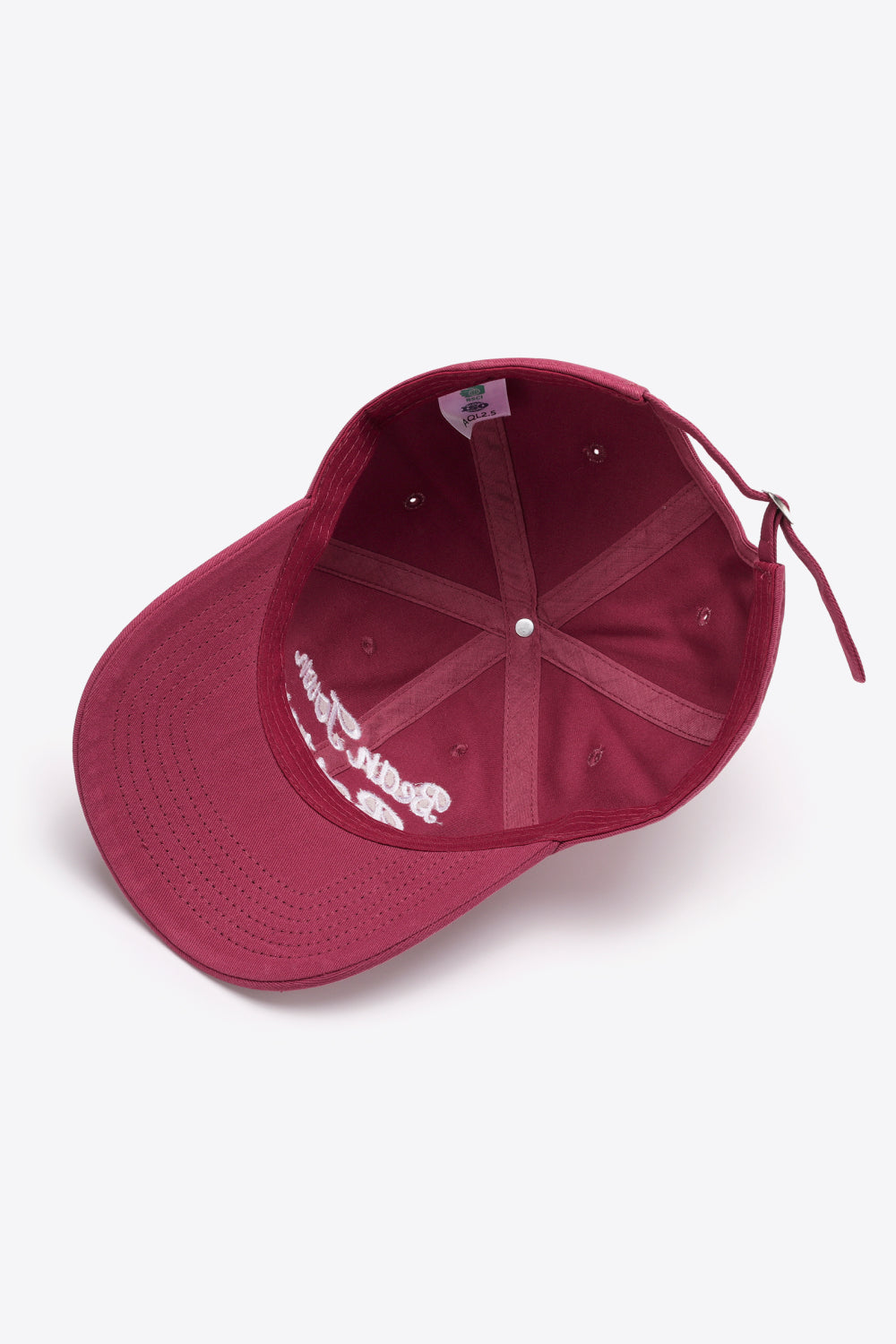 baseball pet rood binnenkant