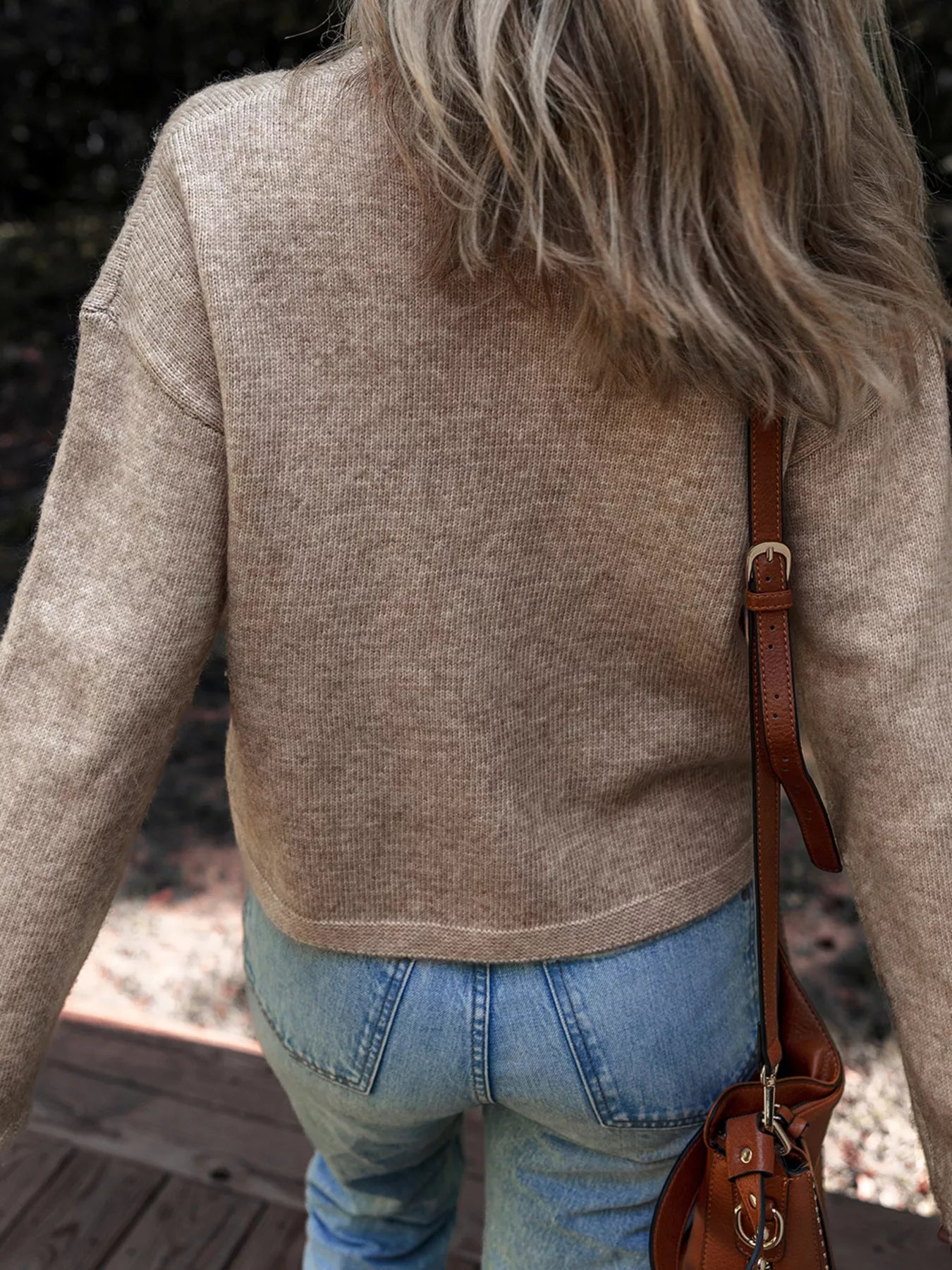 basic damestrui bruin achterkant