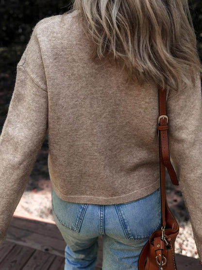 basic damestrui bruin achterkant