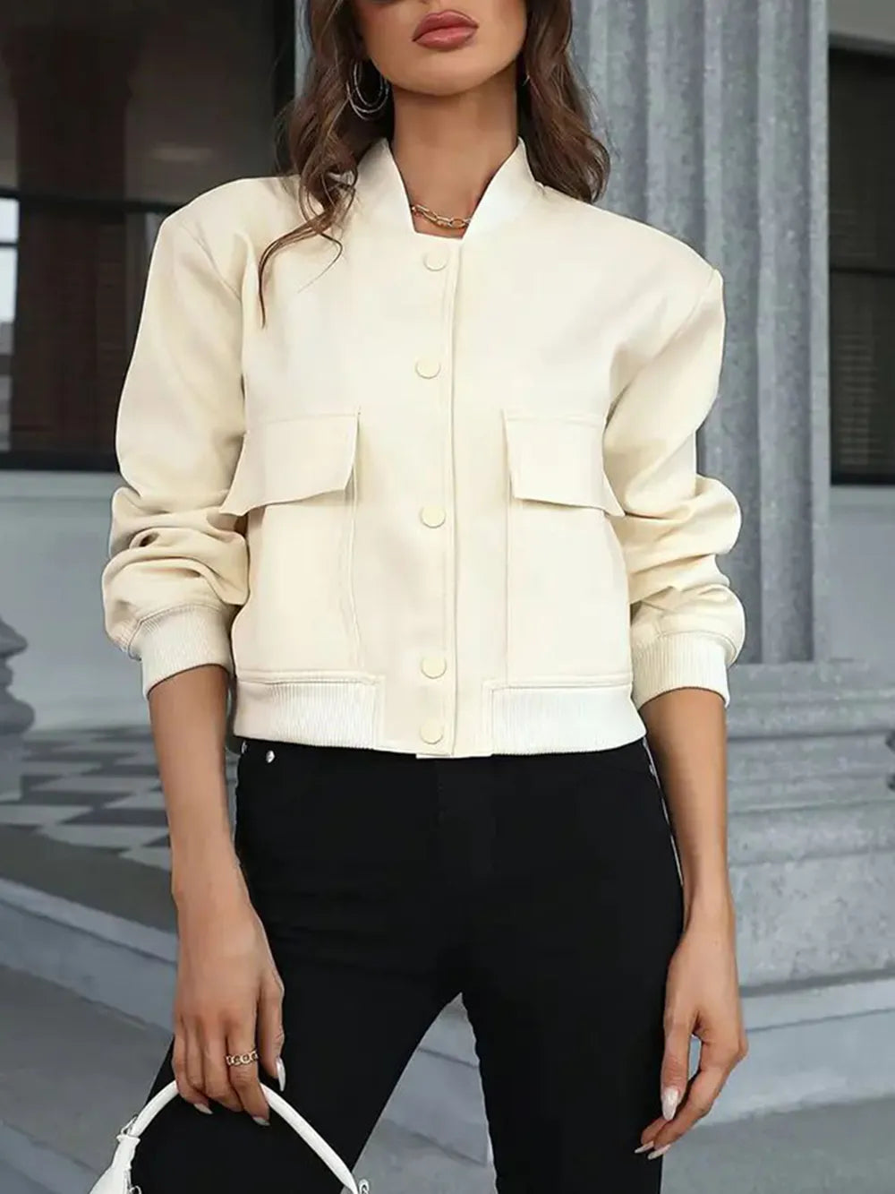 damesjas beige voering 