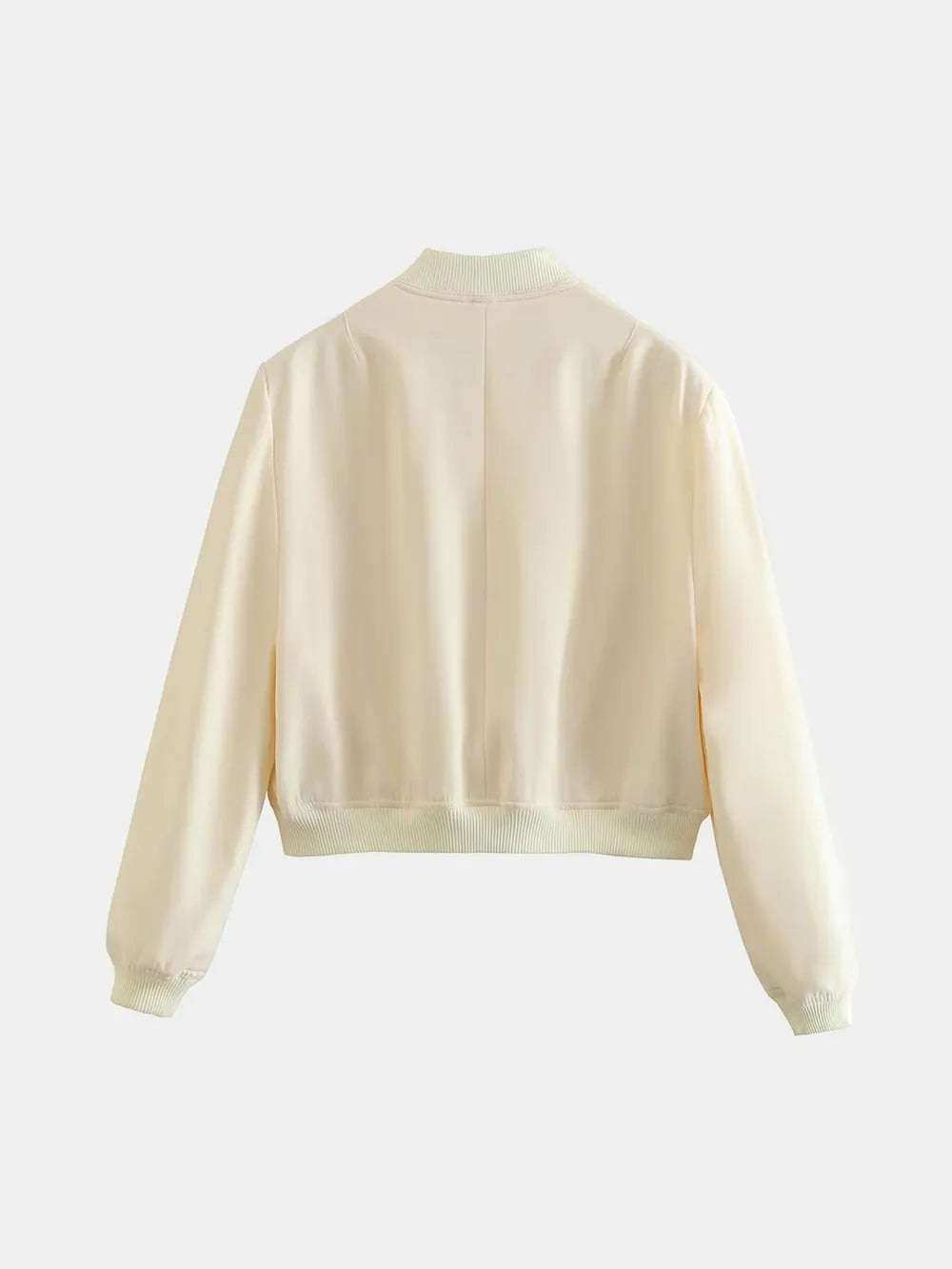 damesjas wit voering achterkant