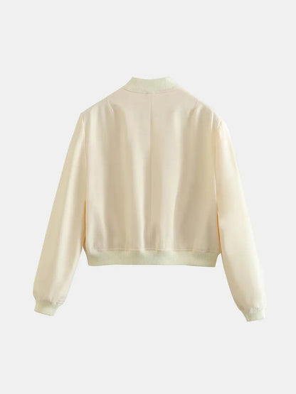 damesjas wit voering achterkant