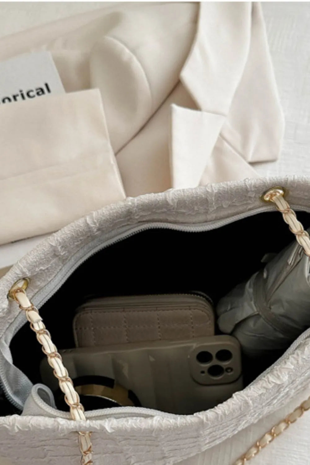 handtas dames wit binnenkant