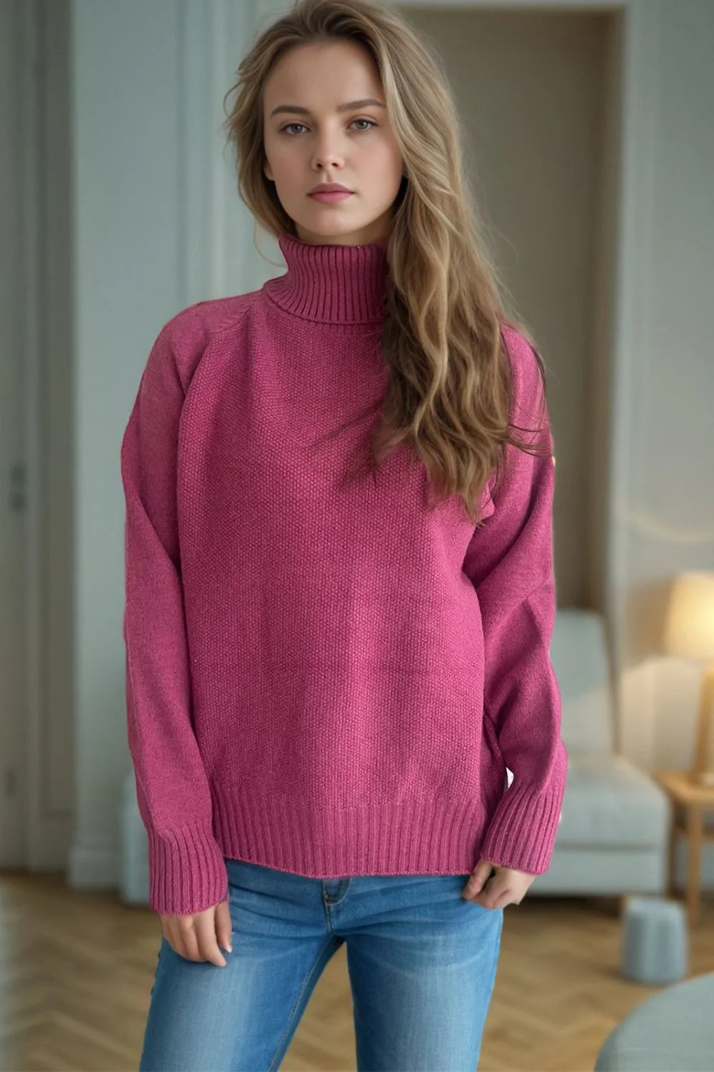 roze Basic Trui Dames