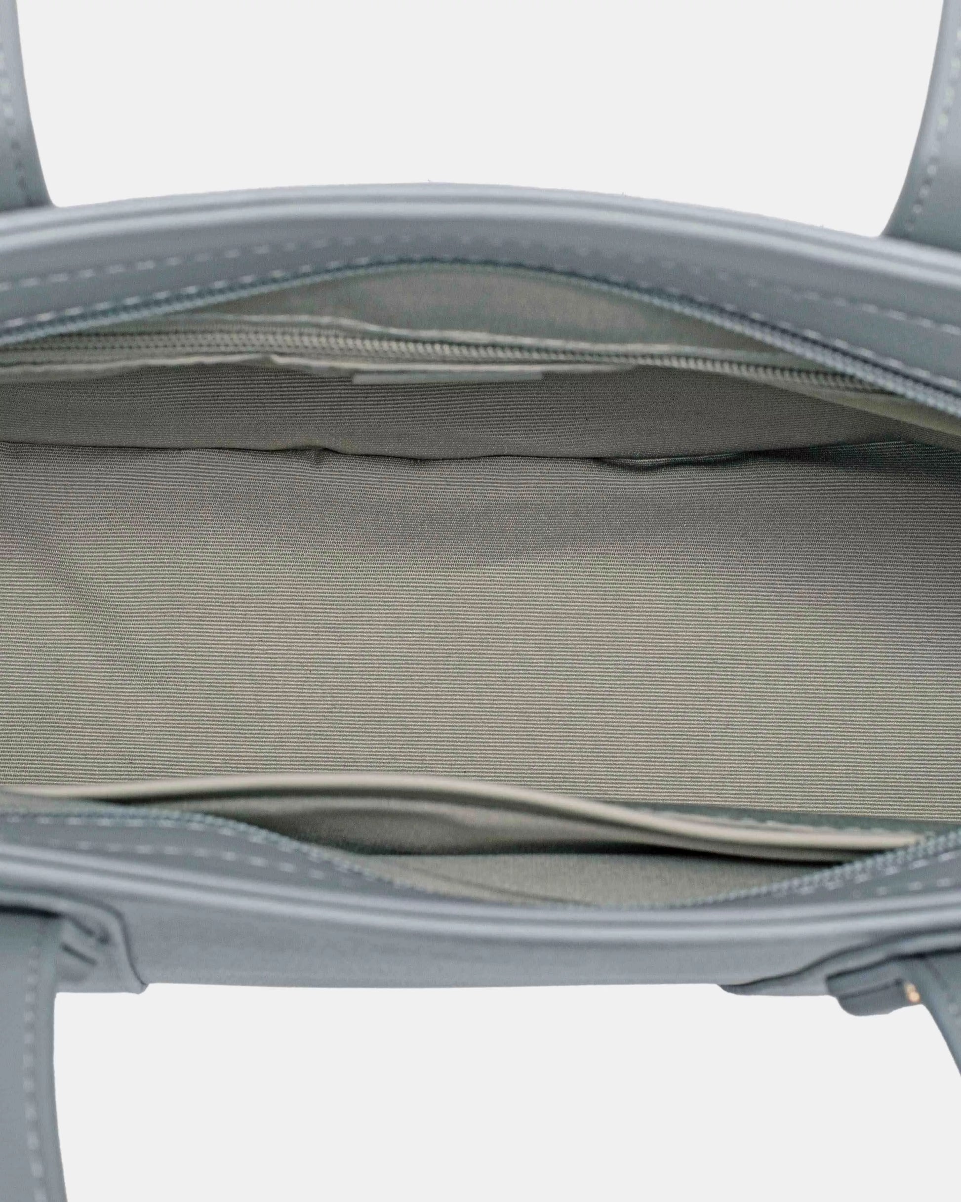 totebag lichtblauw binnenkant