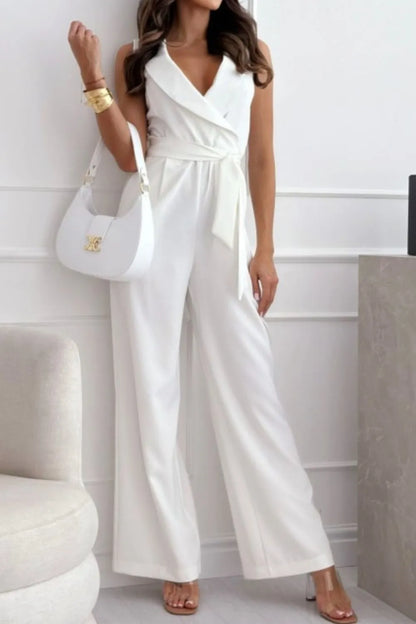witte zomerse jumpsuit
