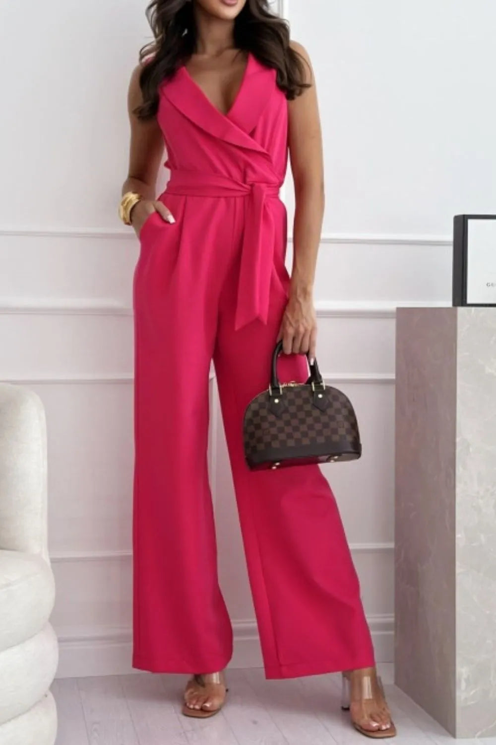 jumpsuit roze