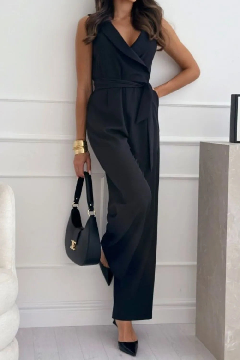 zomerse jumpsuit vrouwen zwart